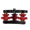 LP‑64 Camera Tripod Ball Head Leveling Base Aluminum Triple Wheel Leveler Bubble Level