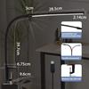 Lampe de table - NETTLIFE - Lampe de bureau LED - 3000-6500K - lampe a poser 5 niveaux, USB 5W