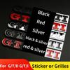 3D Metal Car Stickers For GTD GTI Modified Emblem Badge Car Trunk Sticker Car Grille Sticker