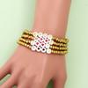 Korean Pop DIY Bracelet Anime Inspired Bracelet Adjustable Stretch Bracelet with Cute Charms Gift for Fans Men Women