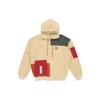Retro Block Sherpa Full-Zip Hooded Jacket Men Outerwear Khaki 530711-12