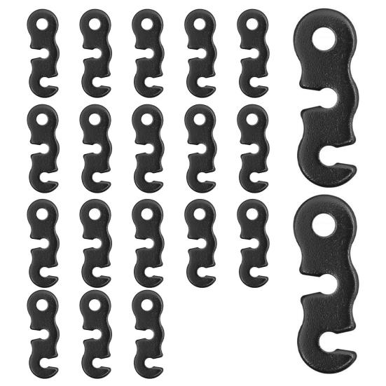 20/48/80/100Pcs Aluminum Alloy Guyline Cord Adjuster Tent Tensioner Heavy Duty Outdoor Camping Hiking