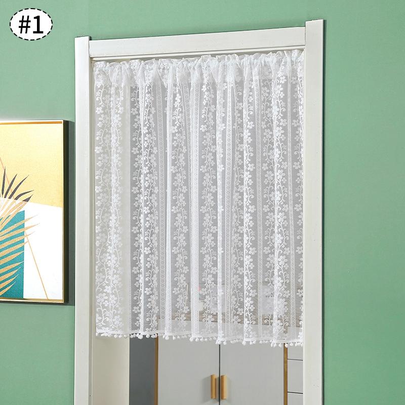 Короткие белые кружевные шторы, полузанавески для кабинок, декоративные оконные шторы, шторы для дома, кухонные принадлежности для гостиной