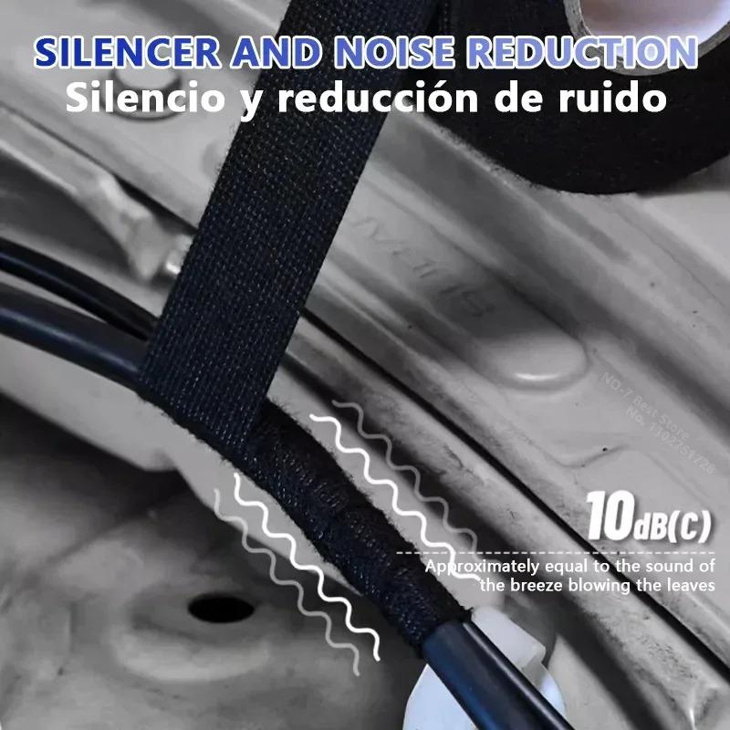 15 м Термостойкая Огнестойкая Лента Электроизоляционная Клейкая Тканевая Лента Лента для Автомобильной Проводки Тканевая Обертка для Автомобильного Кабельного Жгута