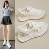 Модная спортивная обувь для женщин 2025 Весна Новинка Супер Горячие Универсальные Противоскользящие Повседневные Женские Туфли Мягкая Подошва Беговые Маленькие Белые Туфли