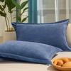 Fleece-Lined Milk Velvet Single Pillowcase, Solid Color, 48x74 Cm