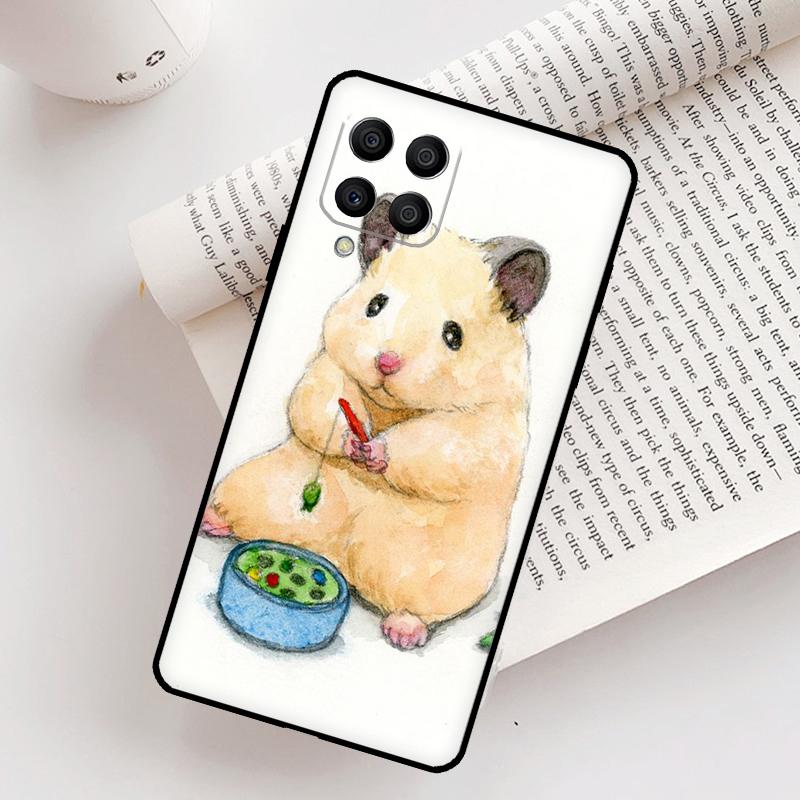 Художественный чехол с хомяком для Samsung Galaxy M12 M56 M06 M32 M52 M35 M55 M15 M11 M13 M14 M16 M36 M31 M53 M34 M54