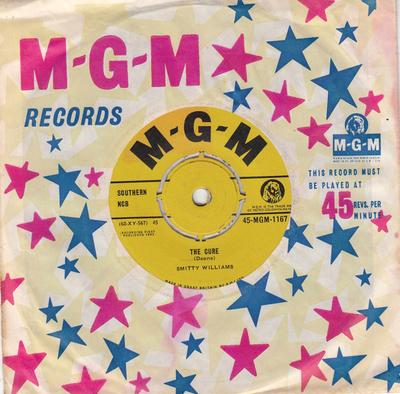 7-дюймовая пластинка SMITTY WILLIAMS - The Cure 45MGM1167 MGM Records 1962 UK Pop Б/У