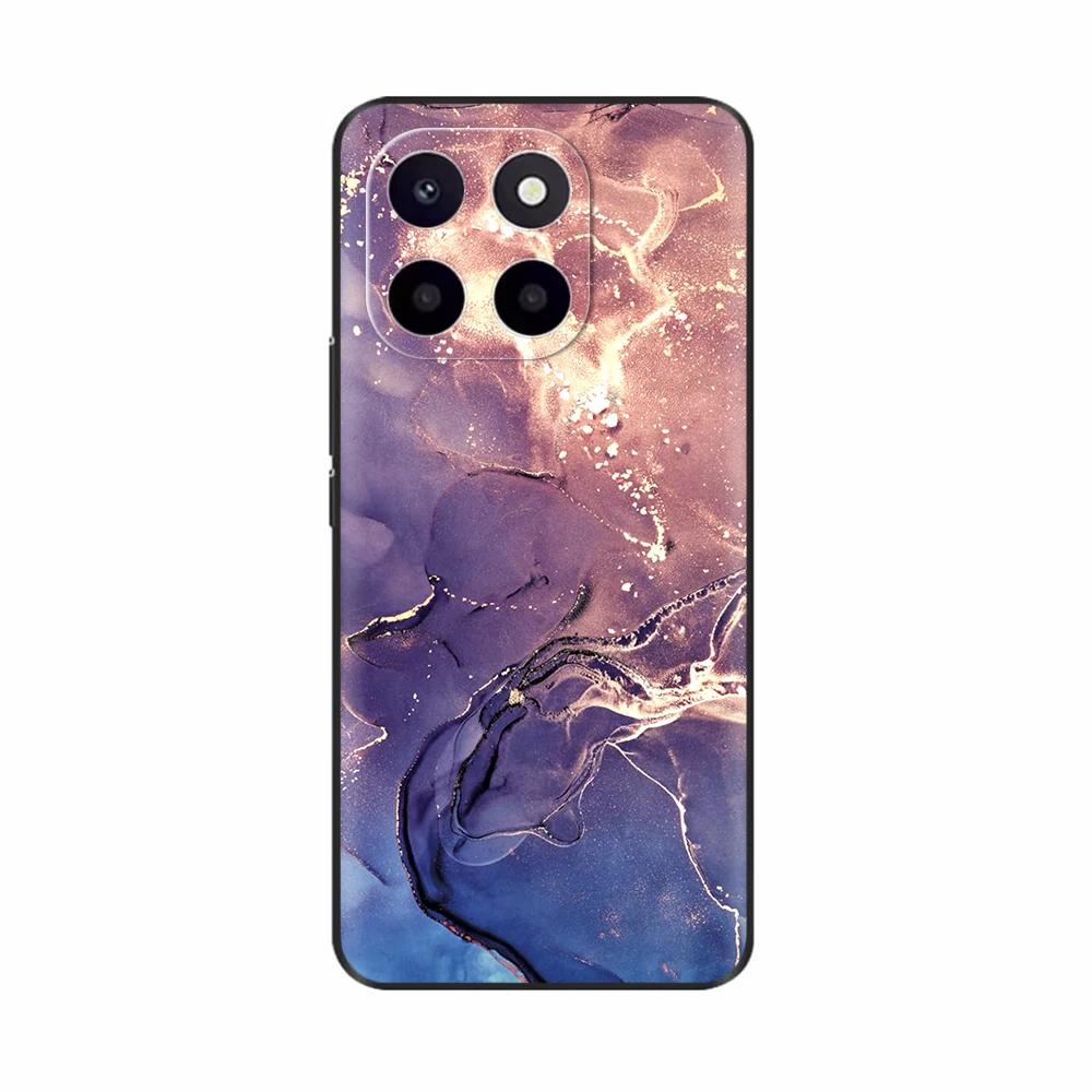 Чехол для Honor X6c Милый ТПУ Силиконовый Чехол для Телефона Для Honor X6c Задняя Крышка HonorX6c X 6C С Принтом Цветов Мягкий Силикон Coque Fundas