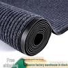 PVC Double Stripe Non-Slip Entrance Mat: Absorbent Floor Mat for Hotels, Kitchens, and Bathrooms.