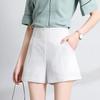 Women's Clothing Black Dress Shorts Summer High Waist A-Line Chiffon Wide Leg Slim Fit Korean Style Office Casual