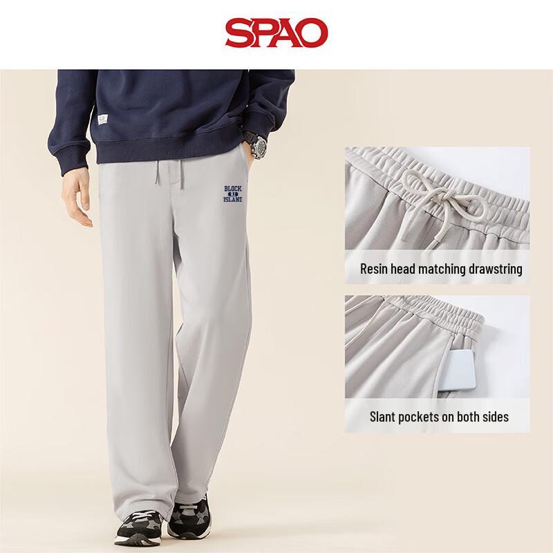 SPAO Women's College Style Straight-Leg Sweatpants