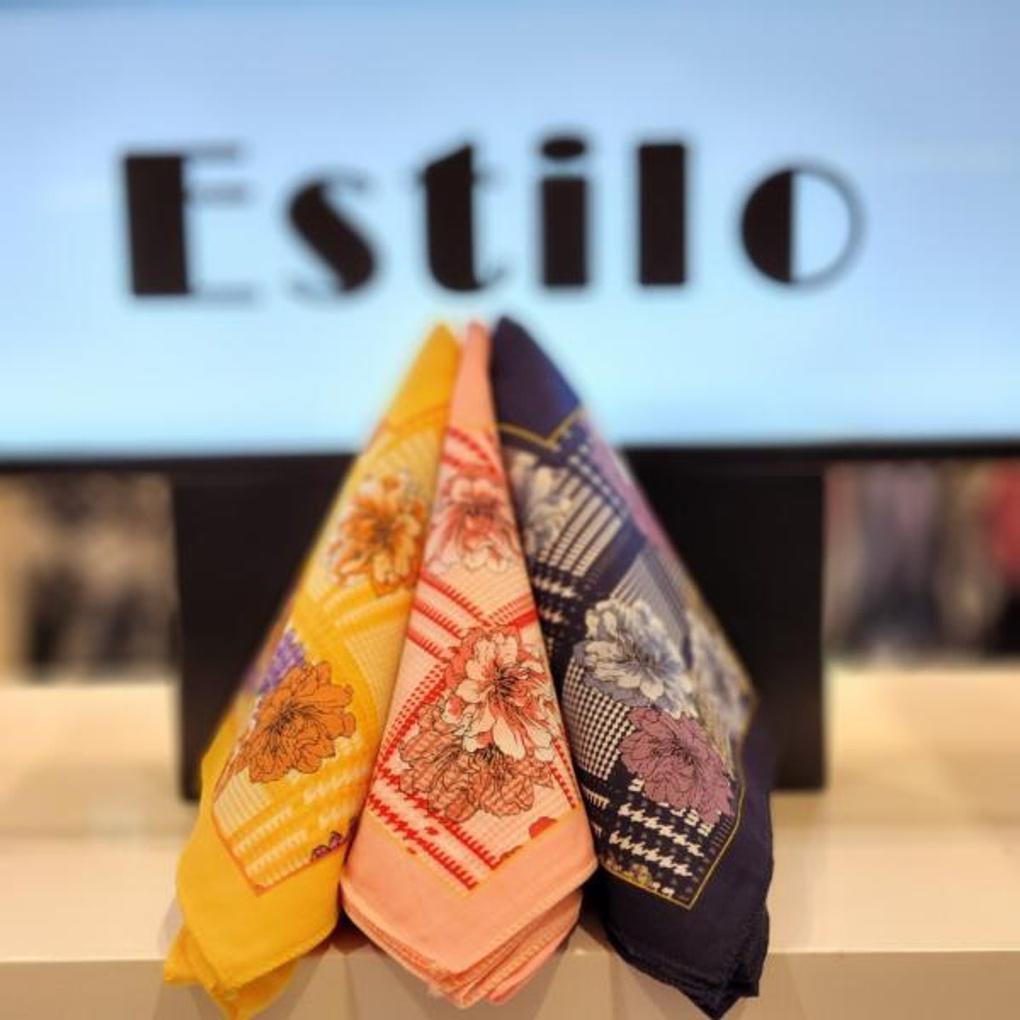 100% cotton petite scarf E22S2CO212 ES peony