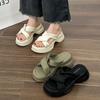Thick-soled Cool Slippers Women's Summer Outer Wear Fashionable New High-end Niche Beach Sandals Casual One-word Slippers