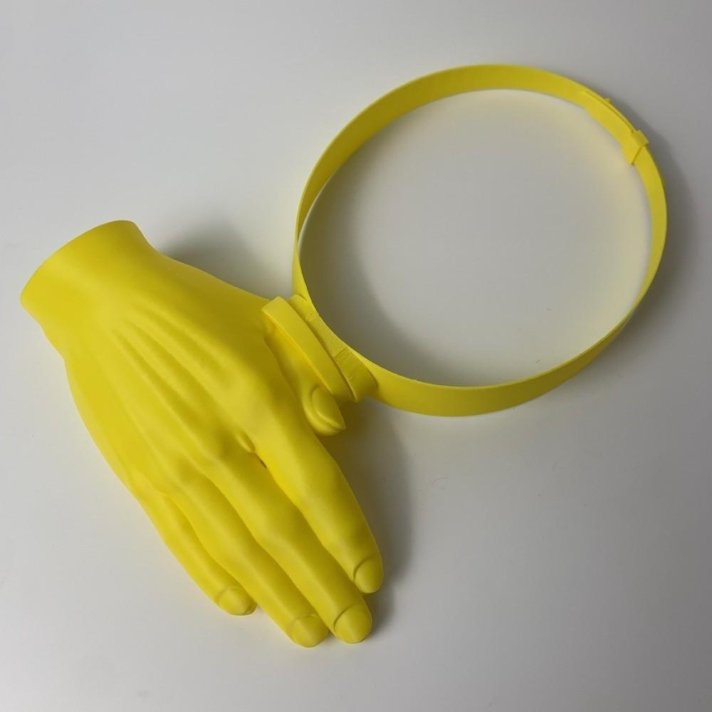 Creative Sun Shield Palm Sunshade Adjustable Small Hand 3D Palm Sun Hat 3D Printed Mini Cap Hand Shape Sun Visor Outdoor