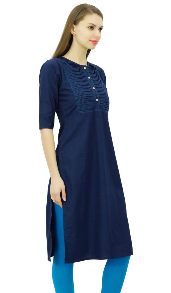 Phagun Cotton Designer Kurta Women Ethnic Top Tunic Indian Dress Straight