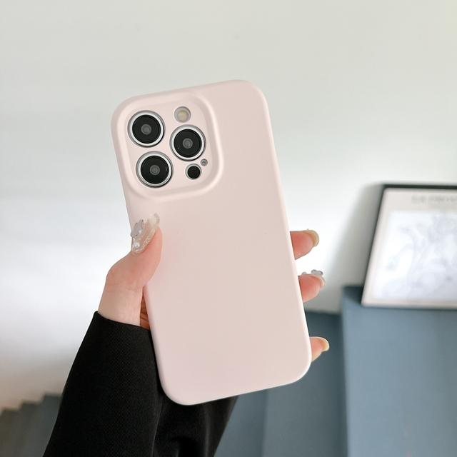 Жидкий силиконовый чехол для мобильного телефона для Iphone 14 13 12 Pro Max 14 Plus, защита камеры, подкладка из микрофибры, чехол «все включено»