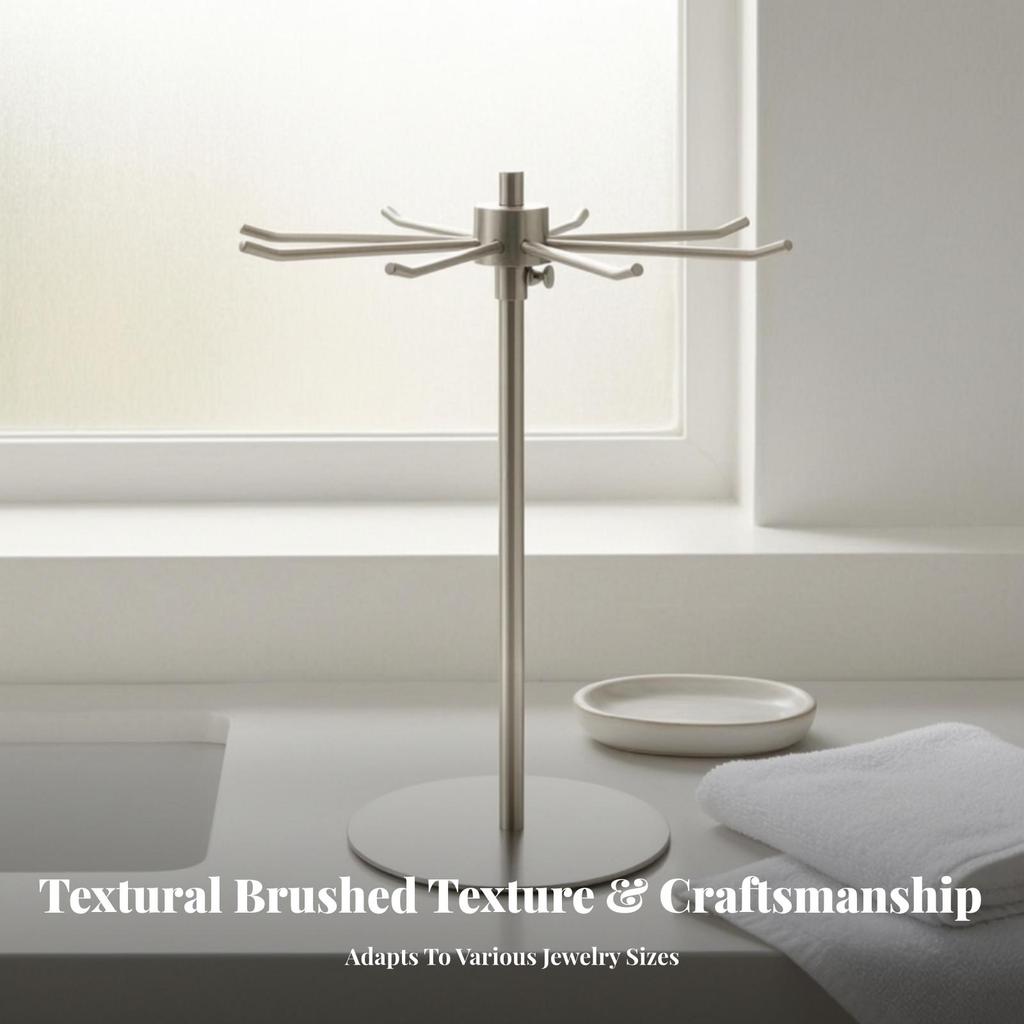 Rotating Jewelry Stand Tangledno-Knot Organizer Sturdy