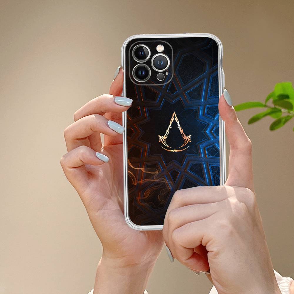 Прозрачный TPU Чехол для Телефона A-Assassin S-Creed Gaming Для IPhone 17 11 12 13 14 15 16 Pro Max 16 Plus Чехол