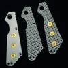 1pc TC4 Titanium Alloy Blade Handle Scale for STRIDER SNG Flat Stone Washing with Brass Primer ST Titanium Alloy Patch