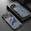Чехол с принтом китовой акулы для iPhone 17 Air 16e 16 15 14 Pro Max 13 12 17 Pro 11 Ударопрочный Мягкий край Жесткий ПК Матовый чехол для телефона