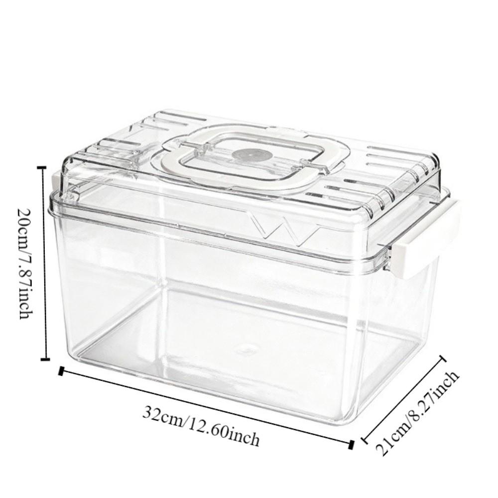 Transparent Small Pet Feeding Box Buckle Design Hamster Habitat Hamster Outdoor Cage  Small Animals