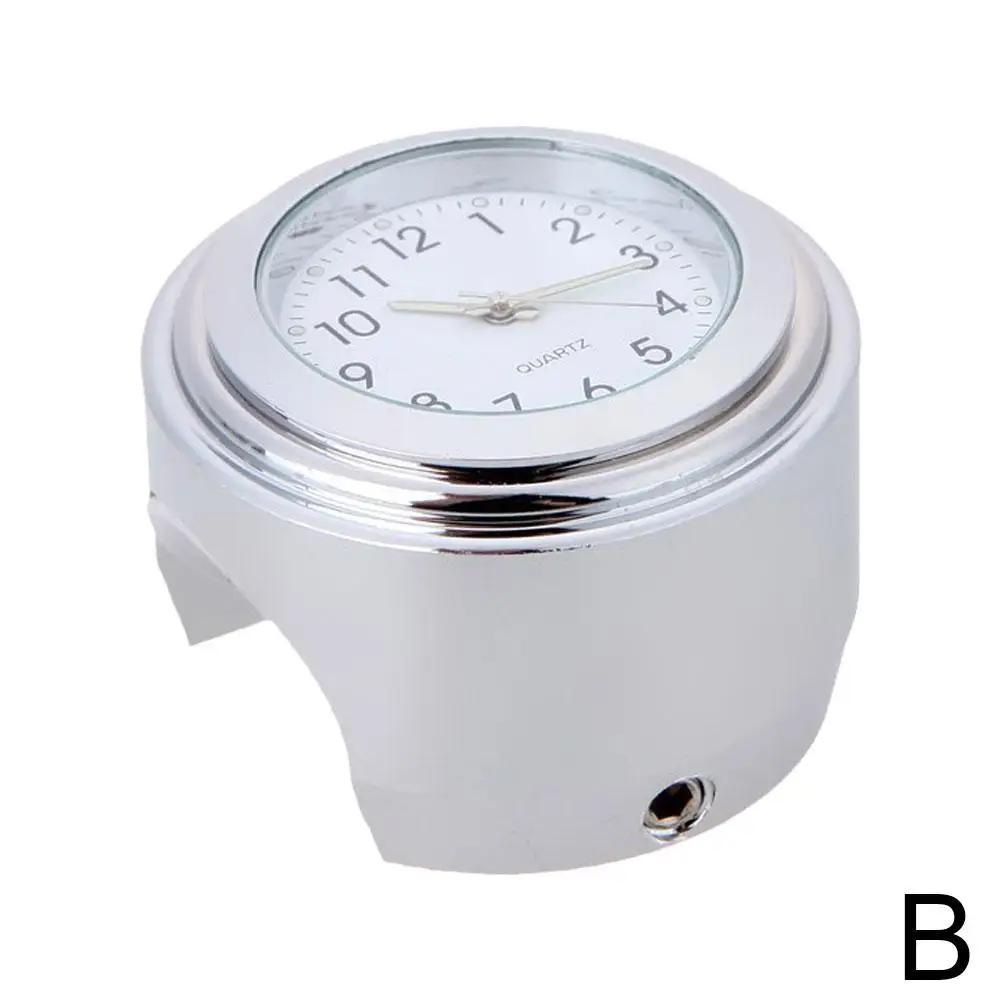 Universal Motorcycle Handlebar Watch Bike Hand Grip Bar Mount Dial Clock Waterproof For Scooter Bicycle Motor Atv S7i3