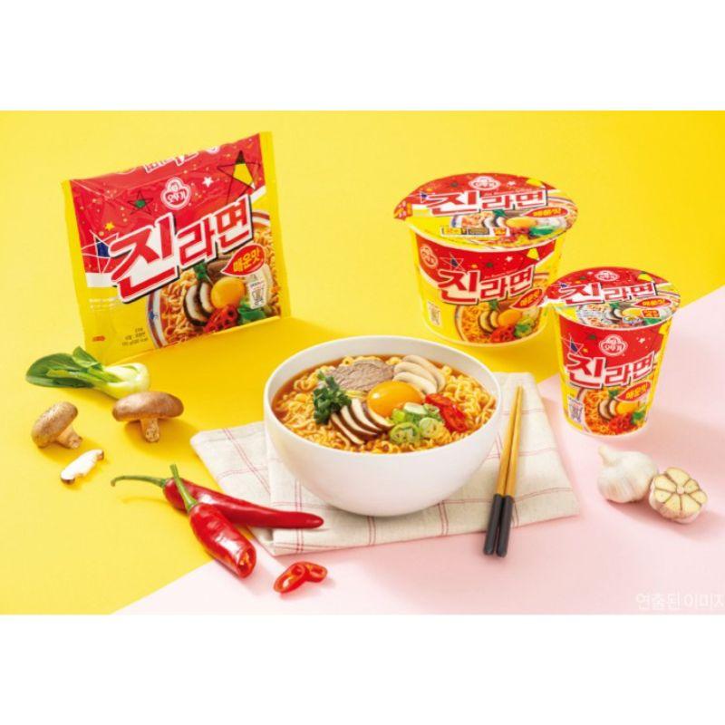 Otoki Jin Ramen Пряный вкус 120 г x 5 упаковок Корейская лапша быстрого приготовления