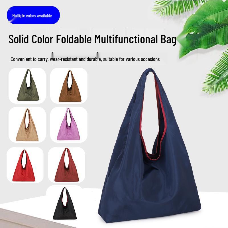 Складная большая сумка-тоут U-образной формы из водонепроницаемого полиэстера для покупок