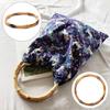 Round Bamboo Bag Handle For Handbag Handcrafted Diy Bags Accessories