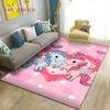3D Cartoon Cute Unicorn Area Rug,Carpet Rug for Living Room Bedroom Sofa Doormat Kitchen Decoration,Kid Play Non-slip Floor Mat