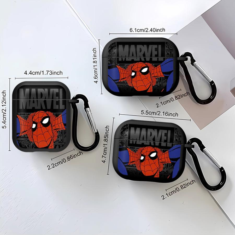 Чехол Marvel Человек-Паук для Airpods Pro3 Pro 1 4 3 Pro2 2 Мягкий Чехол-Защита для Наушников