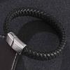 Leather Bracelet Men Fashion Braided Handmade Bracelets Stainless Steel Clasp Man Birthday Gift