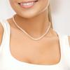 Necklace - PERLINEA - AAA+ Freshwater Cultured Pearl - Natural White - 42 Cm - 925 Silver