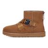 Классическая новинка серии Sheepskin Warm Quick-Lock Short Snow Boots Men boots Chestnut 1135013-CHE