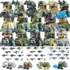 City Police SWAT Commando Figures Building Blocks US Russia Airborne Troops Israel Army Soldiers Military Weapons Bricks Toys