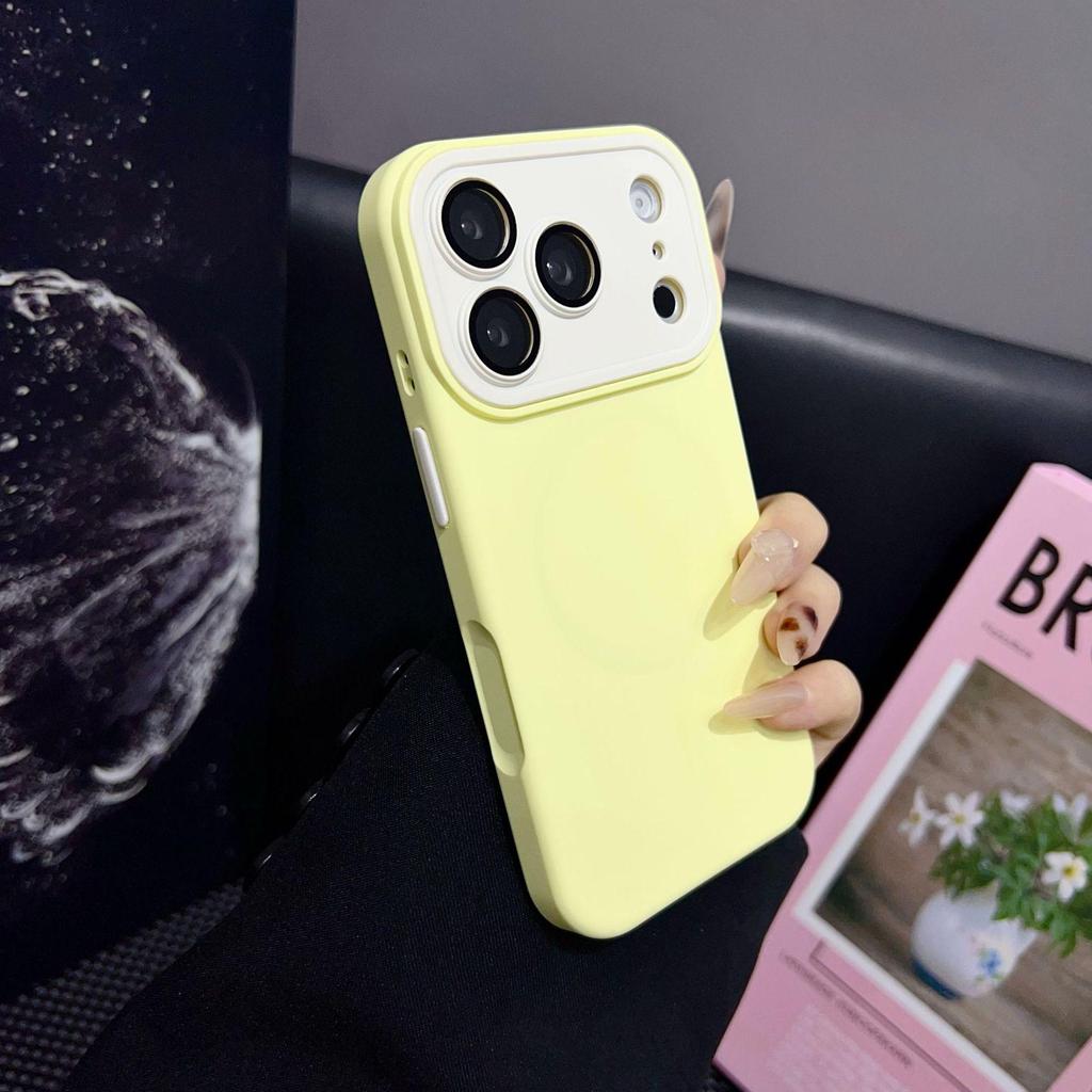 Чехол-органайзер для мгновенных фото с цветовыми блоками для iPhone 16 Pro Max и Apple 17, матовый жидкий силикон для iPhone 14/15