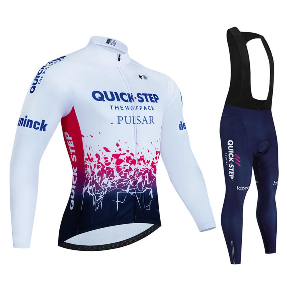 2026 Команда Soudal Quick Step Набор Велосипедных Джерси Весна Осень Мужской MTB Одежда Maillot Ciclismo С Длинным Рукавом Велосипедная Одежда Велосипедная Форма