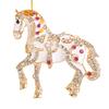 Horse Christmas Ornaments Sparkly Rhinestone Horse Hanging Decoration Acrylic Christmas Tree Ornament for Winter Xmas Party Supplies Holiday Decor