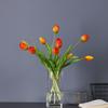 5 шт. Мягкий резиновый искусственный букет тюльпанов, красочные ручные повязки, искусственные цветы, украшение для гостиной, обеденного стола, свадебной вечеринки