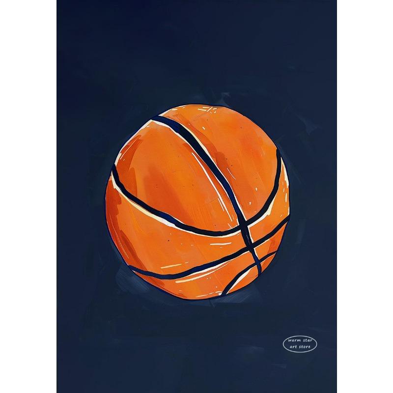 Мультяшный Спорт Футбол Баскетбол Регби Боксерская Перчатка Постер Холст Живопись Настенный Принт для Детской Комнаты Домашний Декор