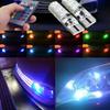 2 шт. T10 RGB LED Габаритные огни Лампа-6SMD 5050 CANbus Автомобиль с пультом дистанционного управления Мигающий Читающий Клиновидный свет Габаритные огни