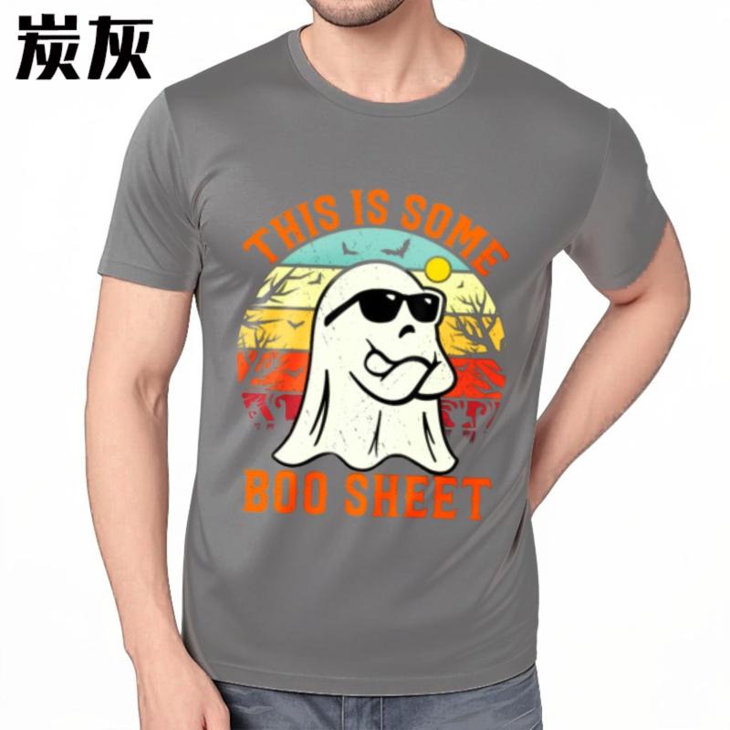 Short Sleeve Shirt Breathable Men Round Neck tshirt Oversized This Is Some Boo Sheet Ghost Sunset Comfort For man Tshirt
