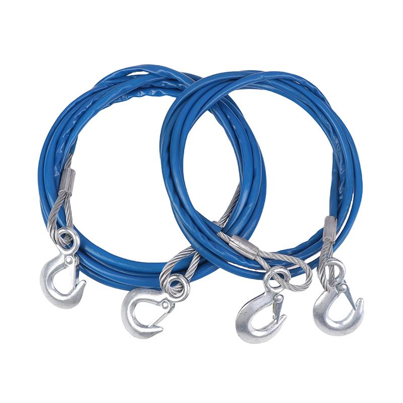 4/5 м Автомобильный буксировочный трос Автомобильный тяговый трос 3-7 тонн Стальной трос Буксировочный трос Тяговый трос Прицеп Буксировочный трос с крюками Автомобильный аварийный инструмент