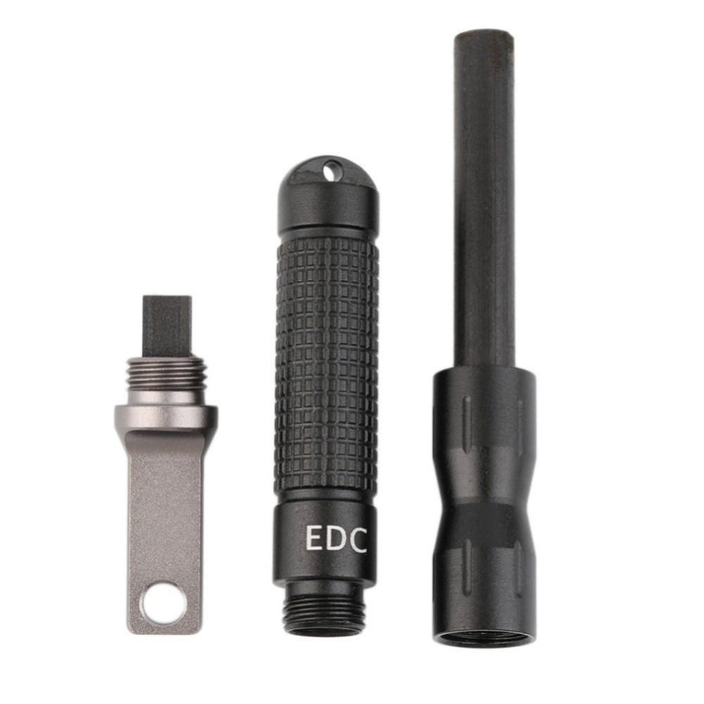 Outdor EDC Сплав Fire Starter Водонепроницаемый магниевый кремень Карман для шестерни с ЧПУ