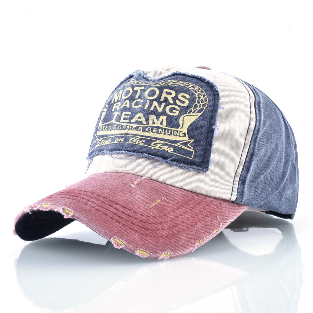 Винтажная стираная джинсовая бейсболка для мужчин и женщин Snapback Тракер с нашивкой с буквой Весна Осень Унисекс Хип-хоп Кепка