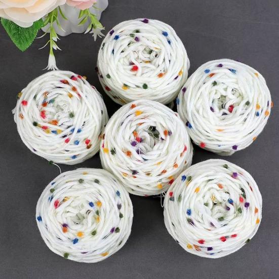 Пряжа для вязания крючком Мягкая удобная многоцелевая вязальная крючком разноцветная меховая нить для домашнего использования