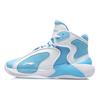 Shock Absorbing Wear Resistant Supportive High Top Retro Basketball Shoes Men Sneakers Blue White AGBR027-4