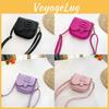 Trendy Korean Style Mini Shoulder Bag For Kids Stylish Pu Crossbody Accessory Black Pink Purple White