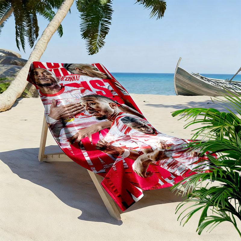 RB Leipzig Print Beach Towel, Large Soft Quick Dry Towel for Beach Camping Swimming